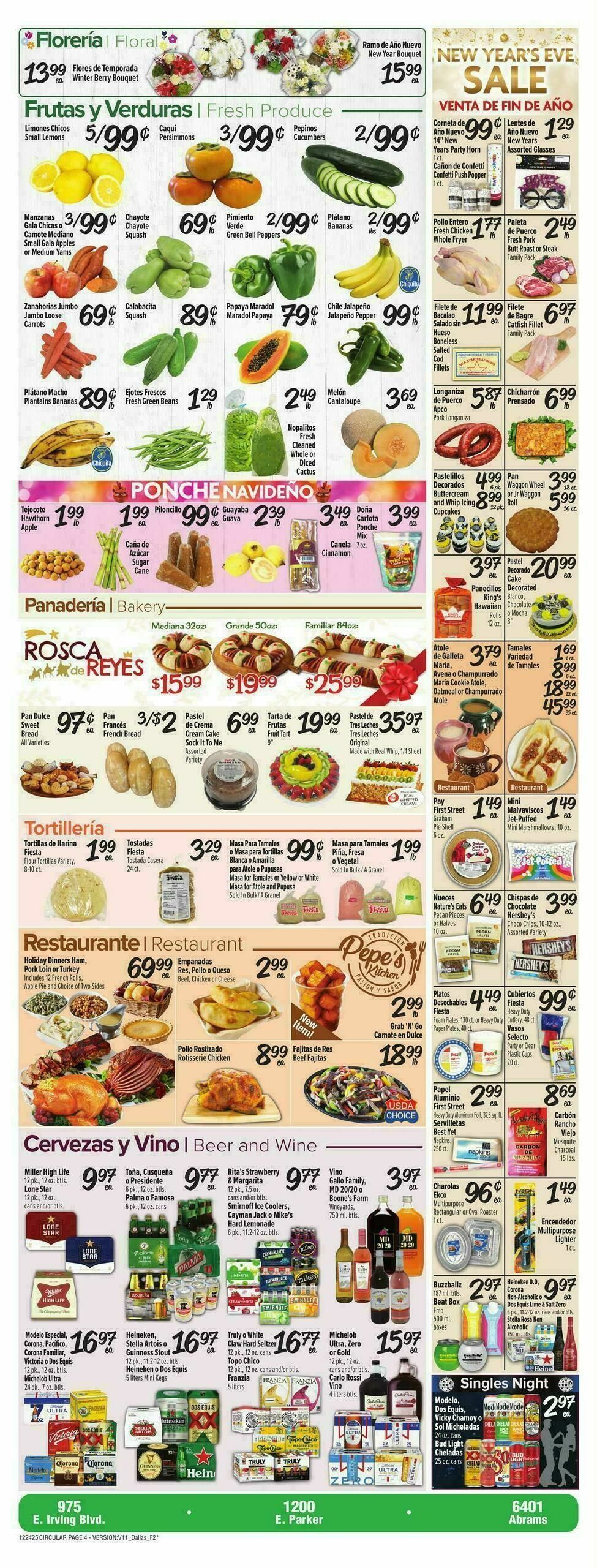 Fiesta Mart Weekly Ad from December 24