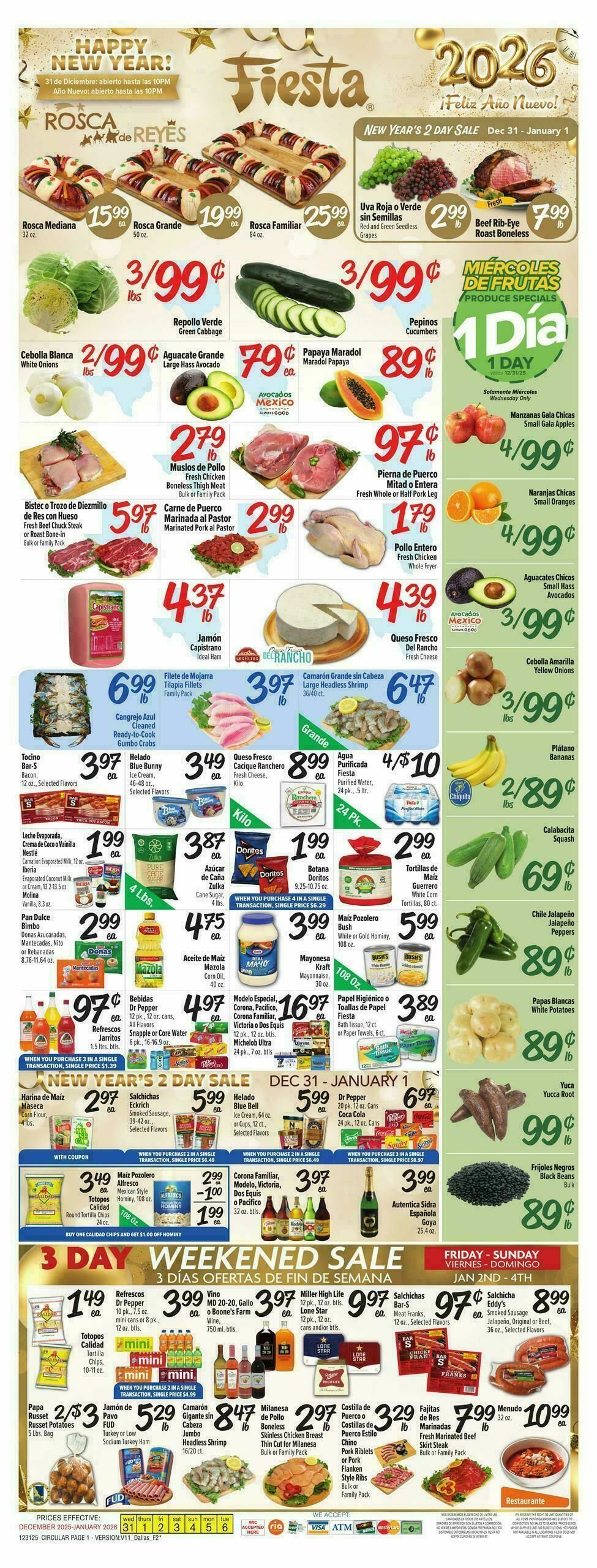 Fiesta Mart Weekly Ad from December 31