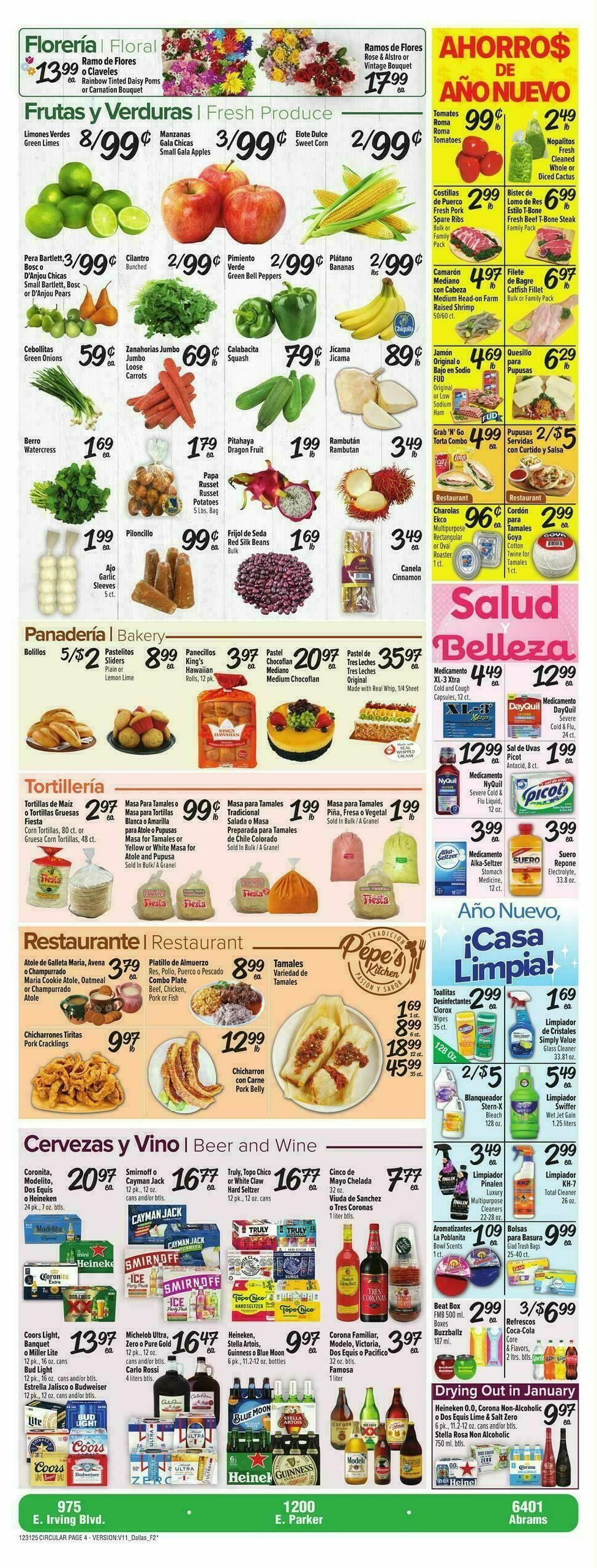 Fiesta Mart Weekly Ad from December 31