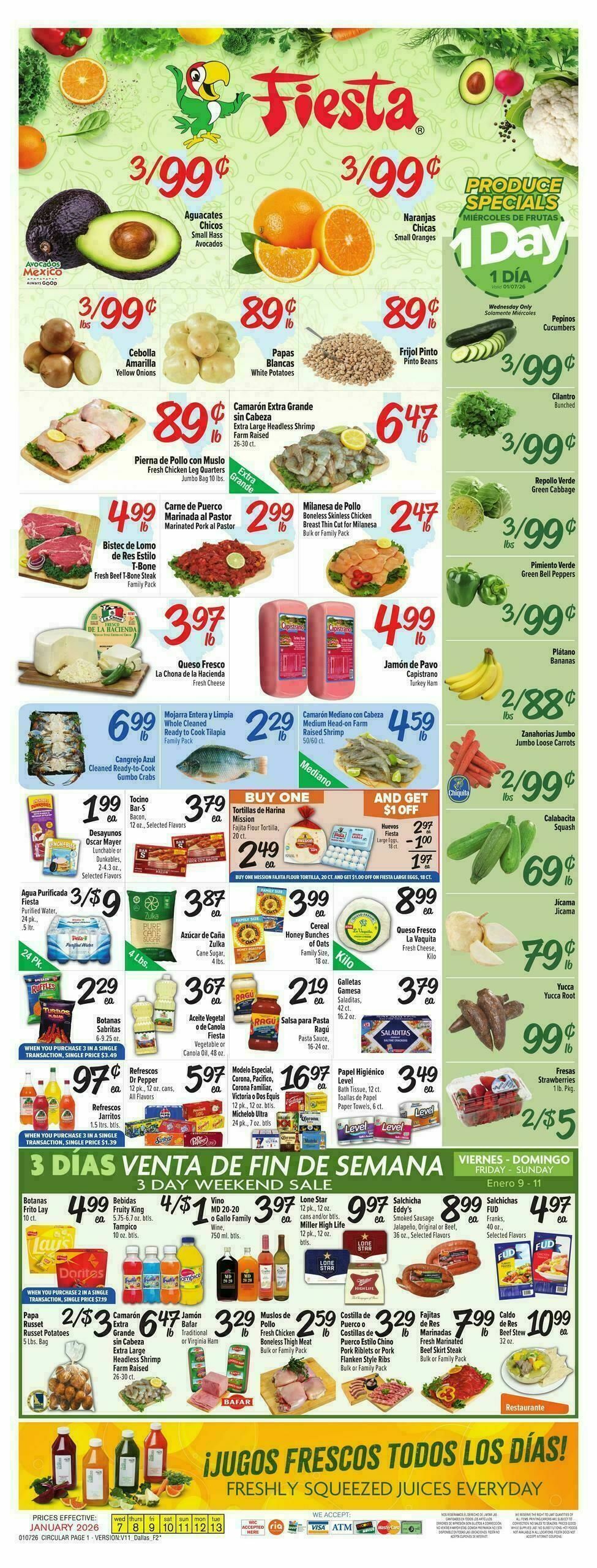 Fiesta Mart Weekly Ad from January 7