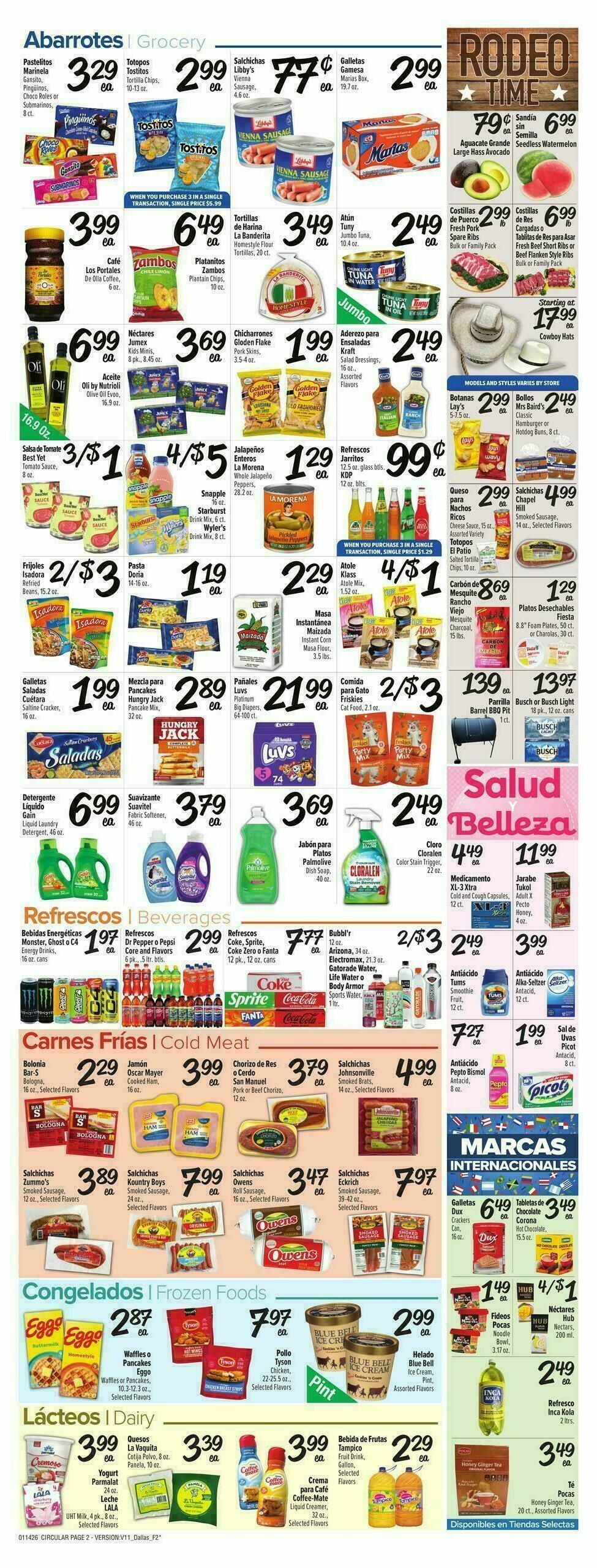 Fiesta Mart Weekly Ad from January 14