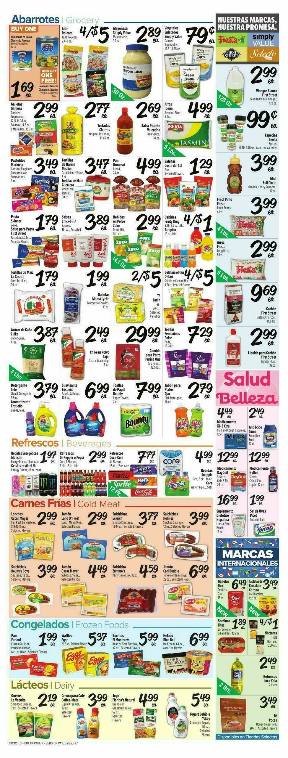 Fiesta Mart Weekly Ad from January 21