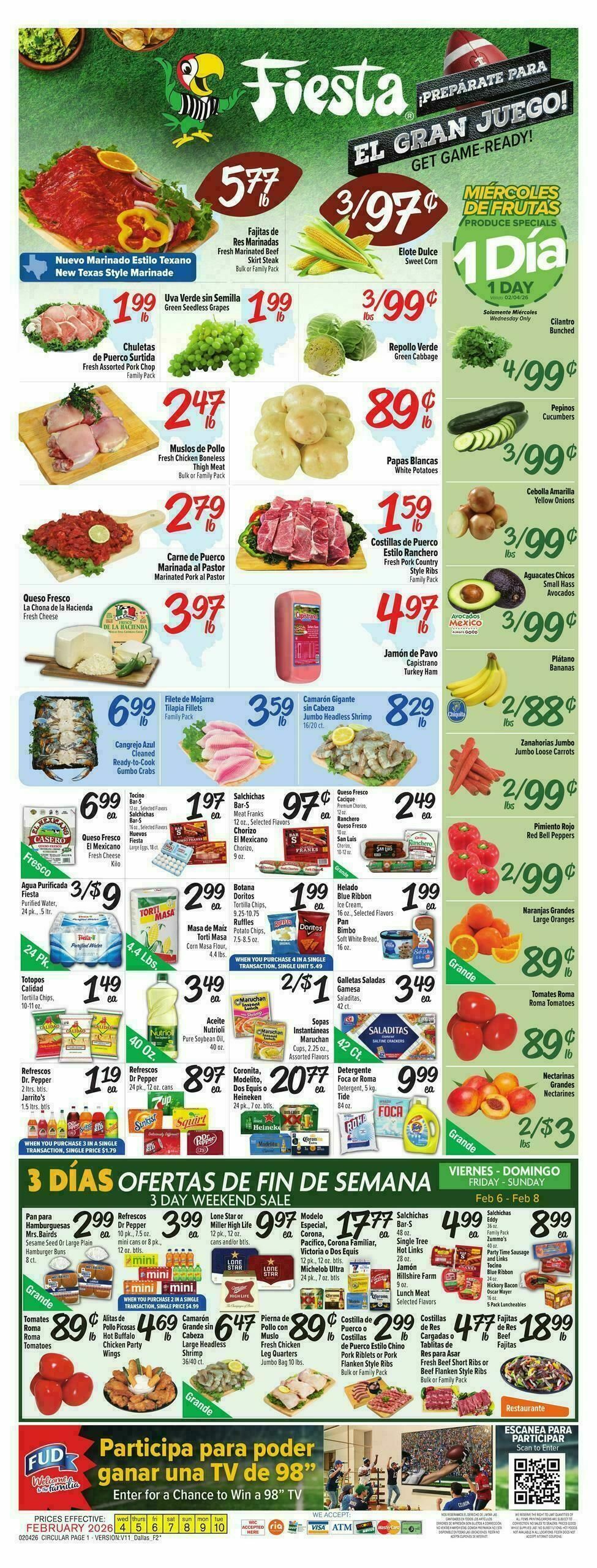 Fiesta Mart Weekly Ad from February 4