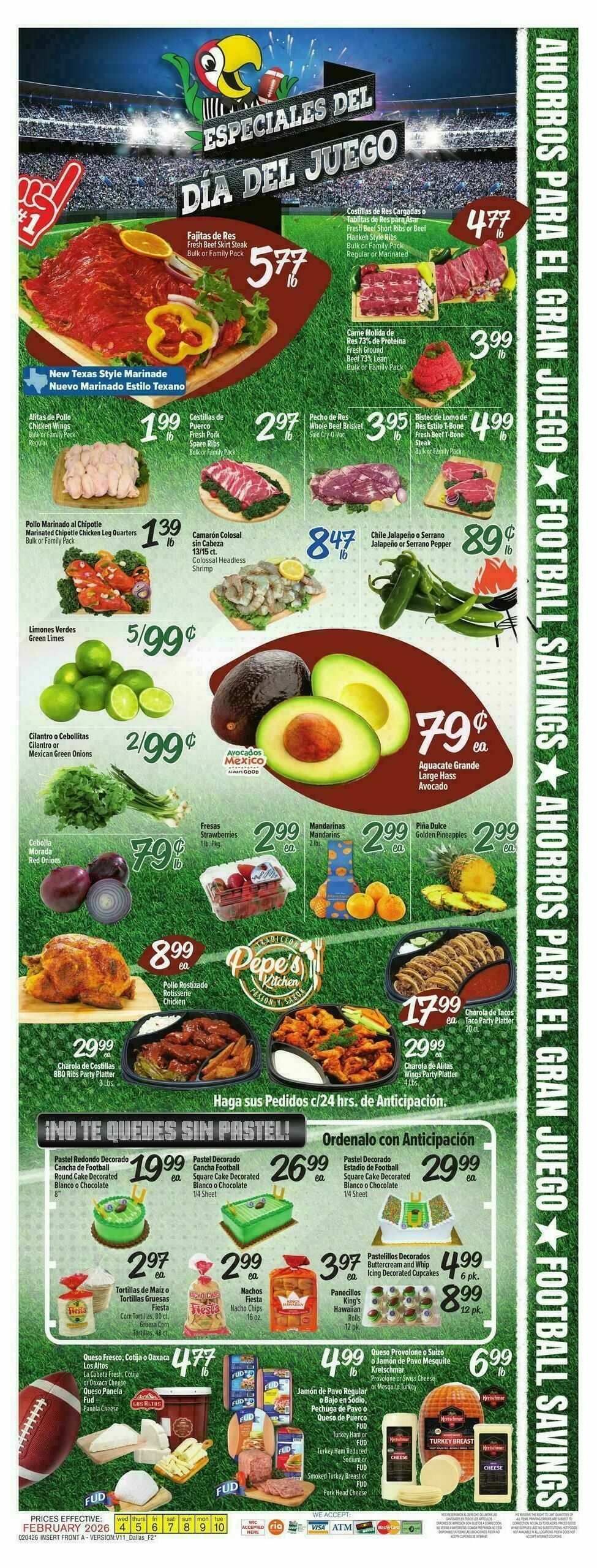 Fiesta Mart Weekly Ad from February 4