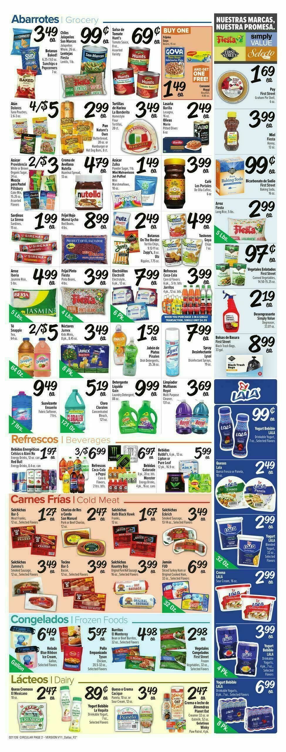 Fiesta Mart Weekly Ad from February 11