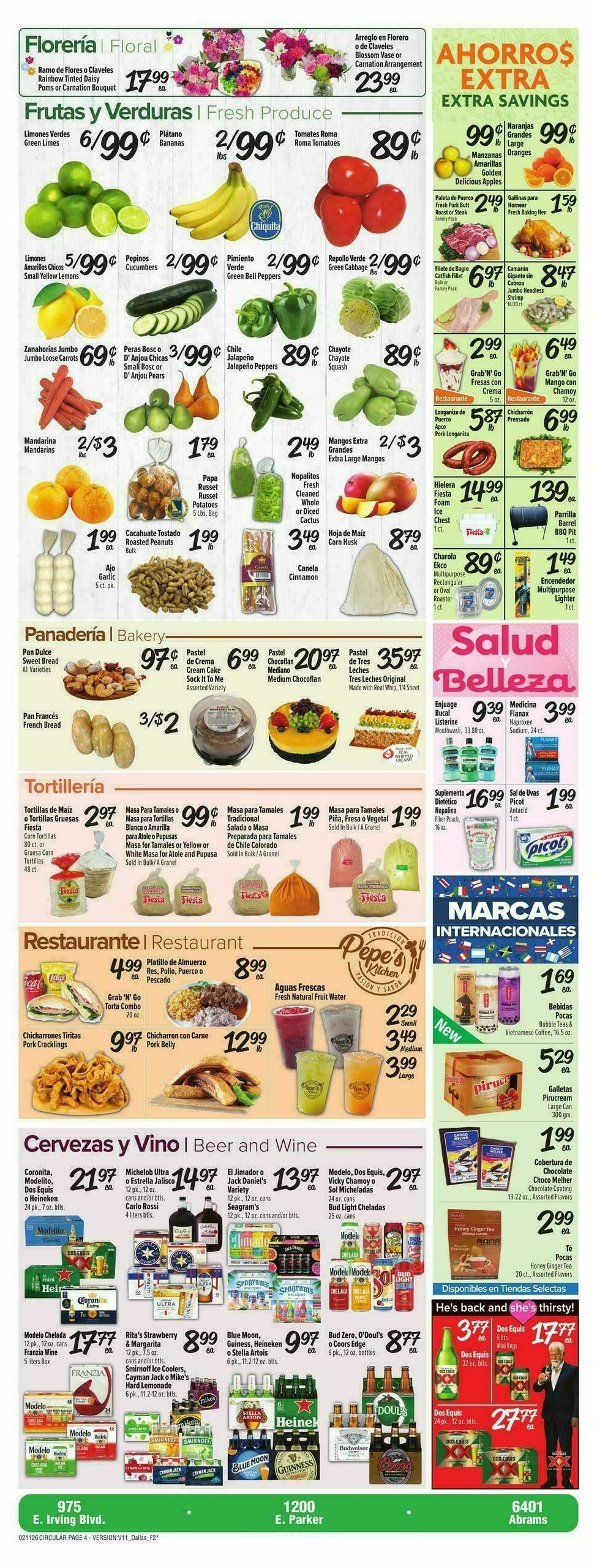 Fiesta Mart Weekly Ad from February 11