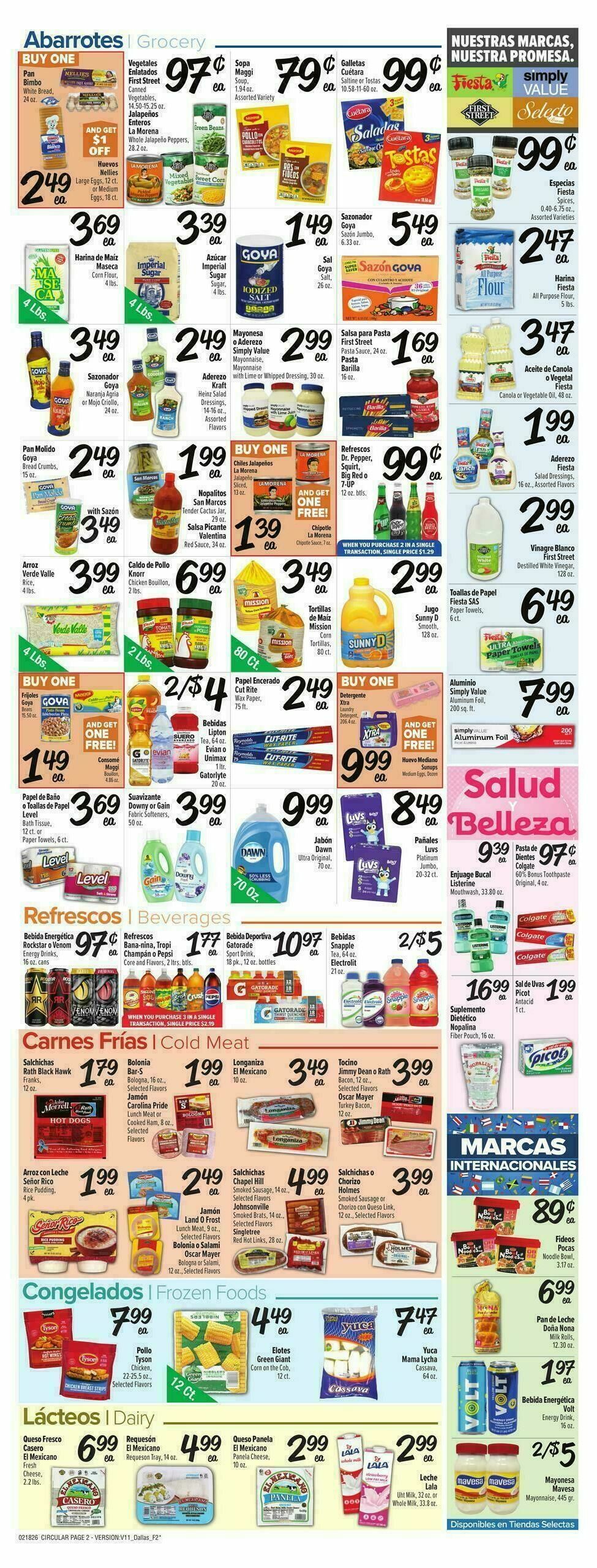 Fiesta Mart Weekly Ad from February 18