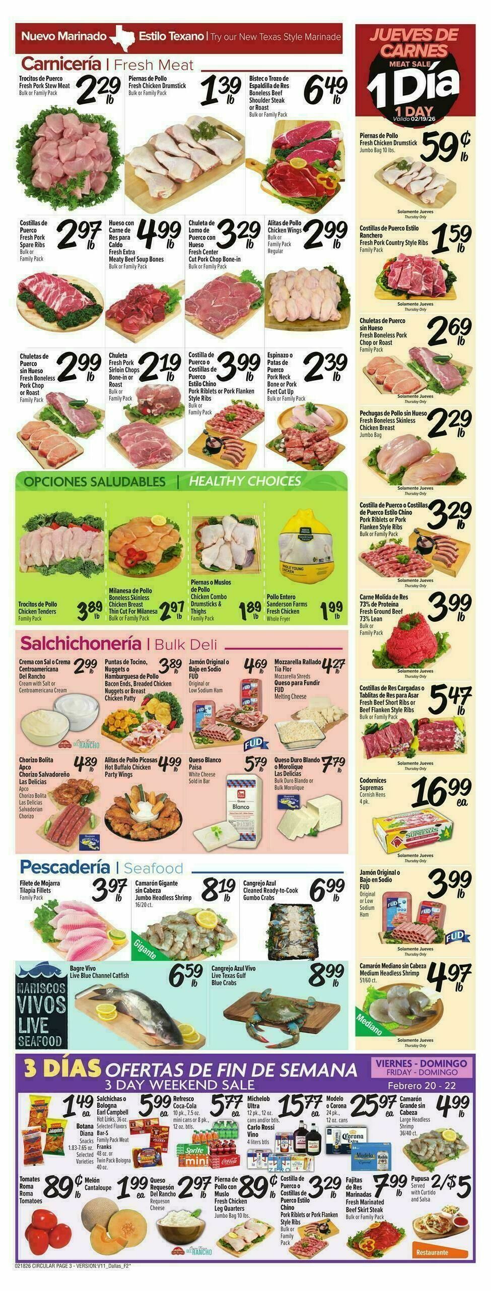 Fiesta Mart Weekly Ad from February 18