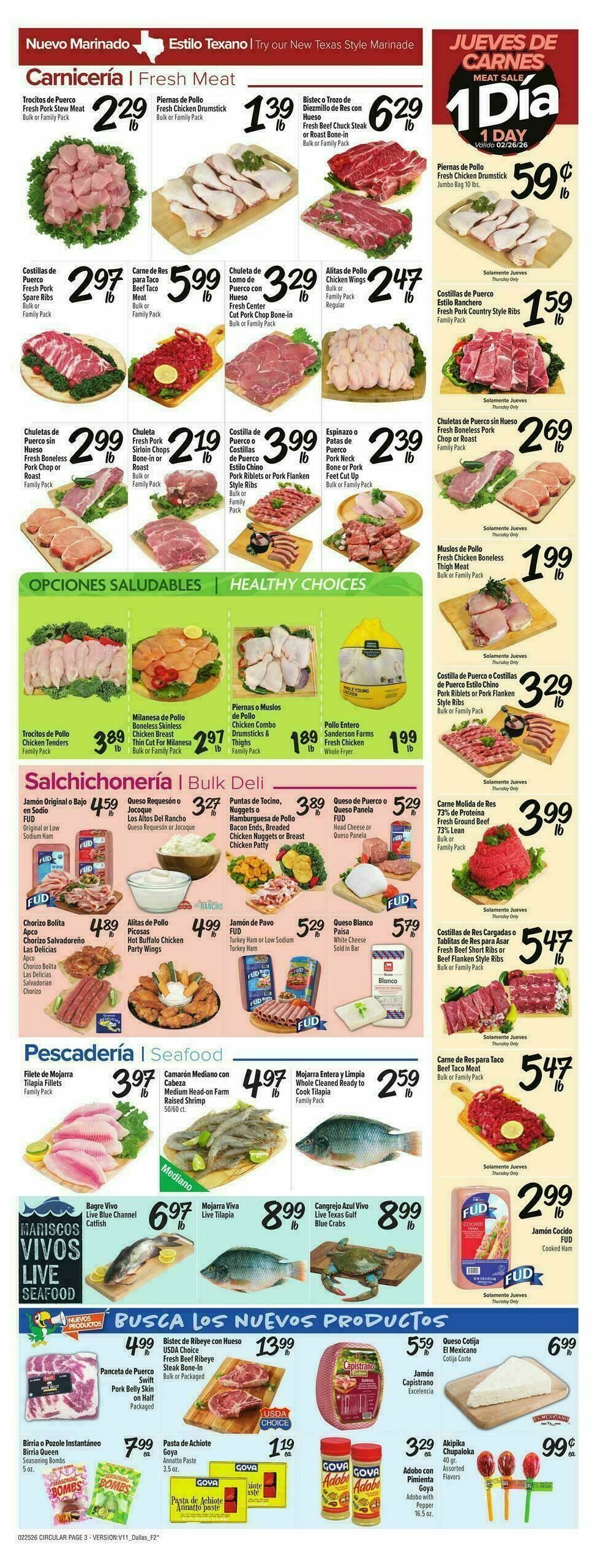 Fiesta Mart Weekly Ad from February 25