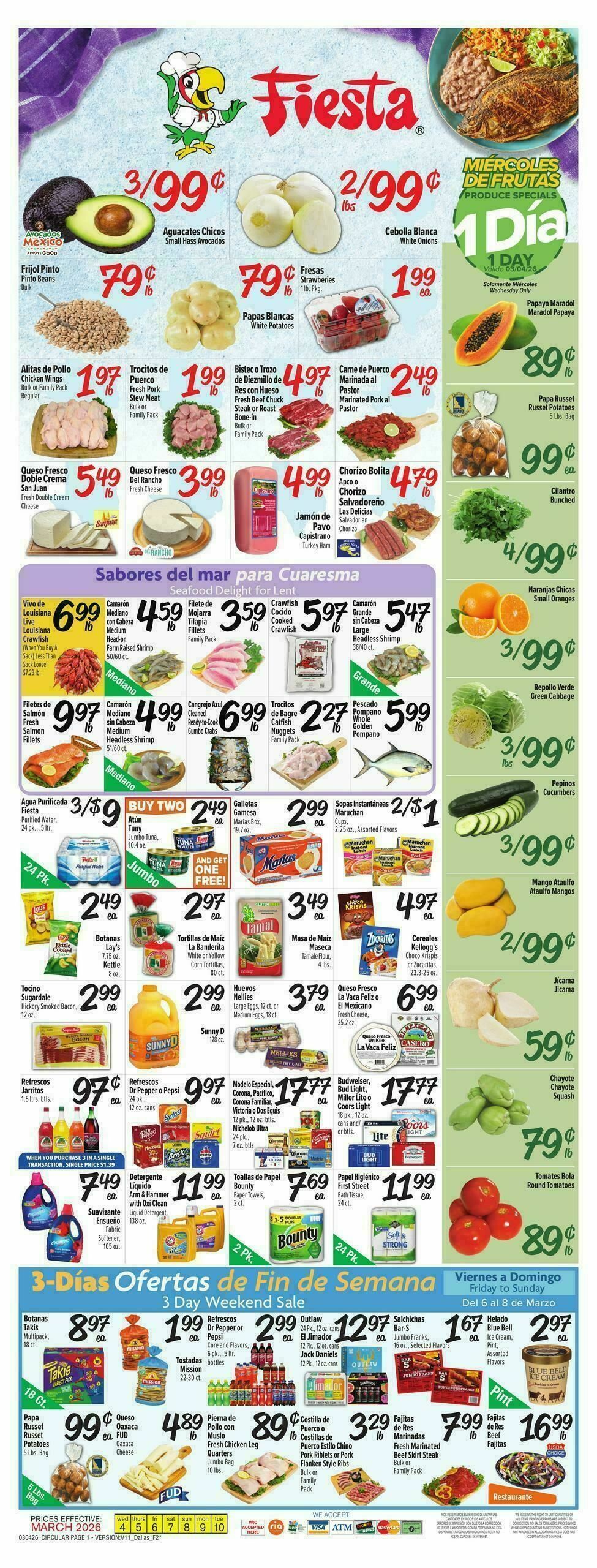 Fiesta Mart Weekly Ad from March 4