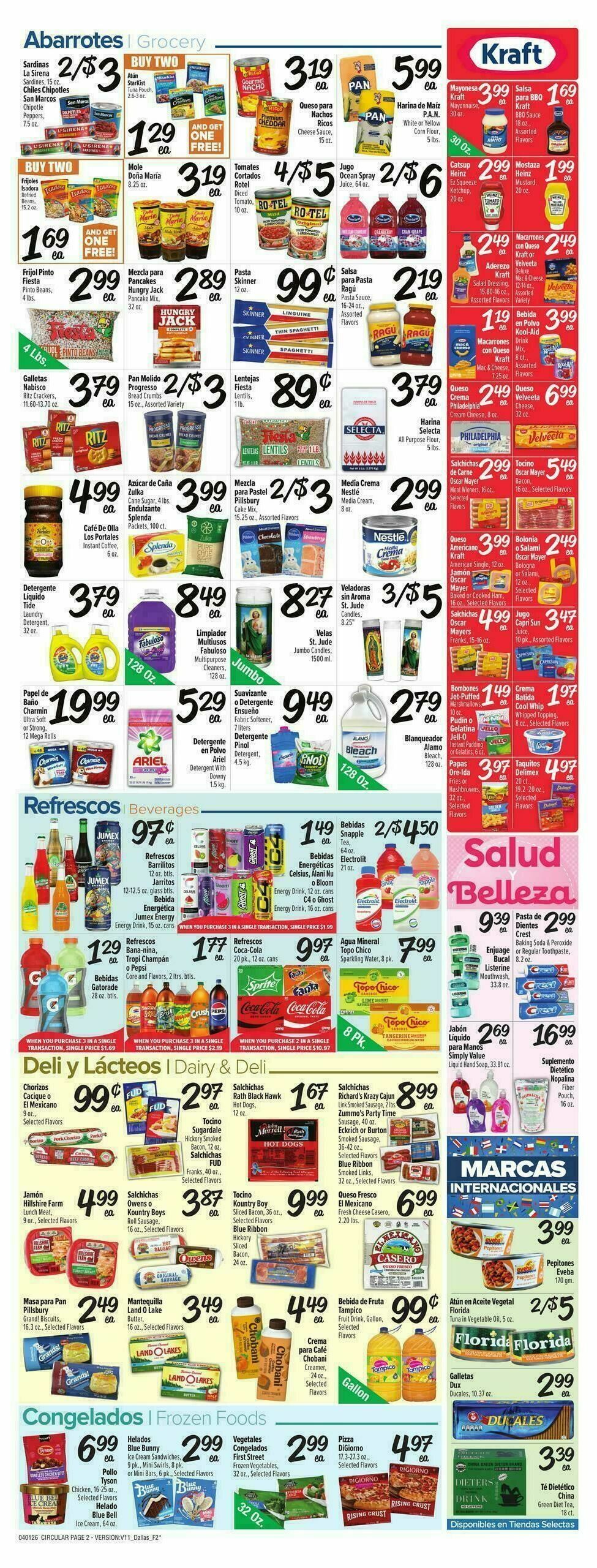 Fiesta Mart Weekly Ad from April 1