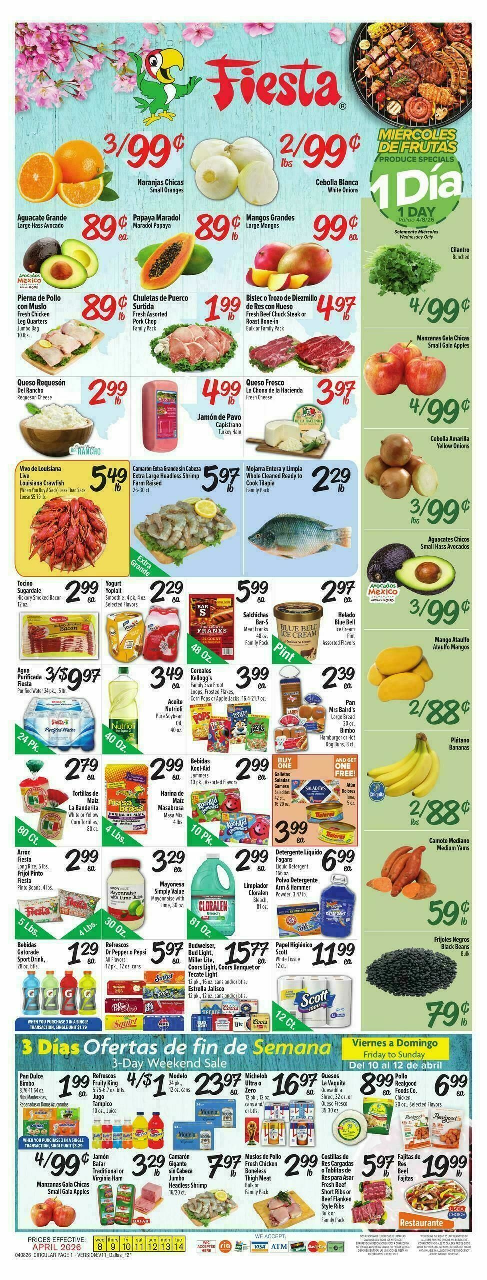 Fiesta Mart Weekly Ad from April 8