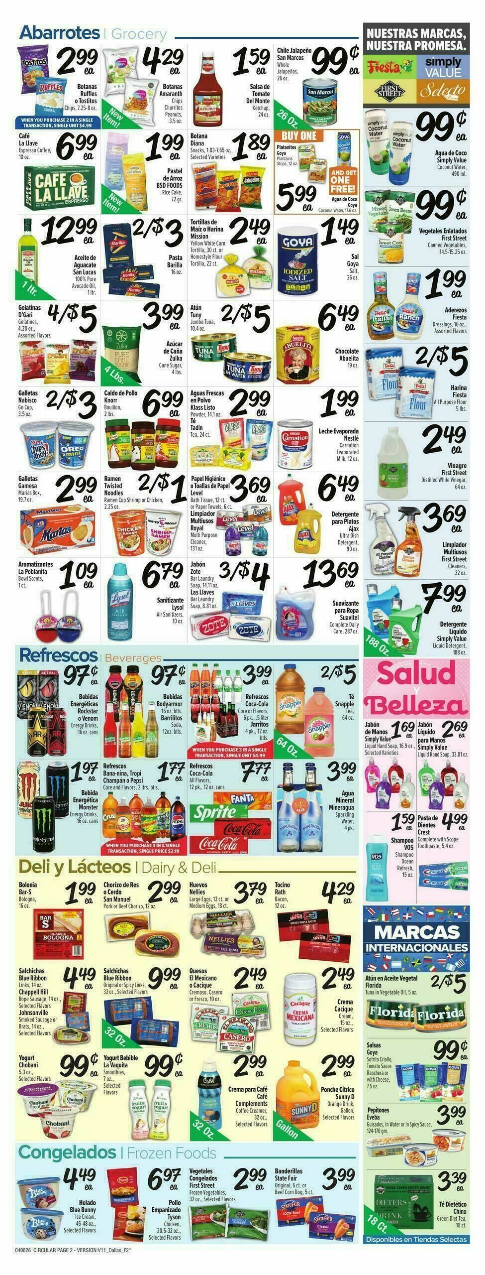 Fiesta Mart Weekly Ad from April 8