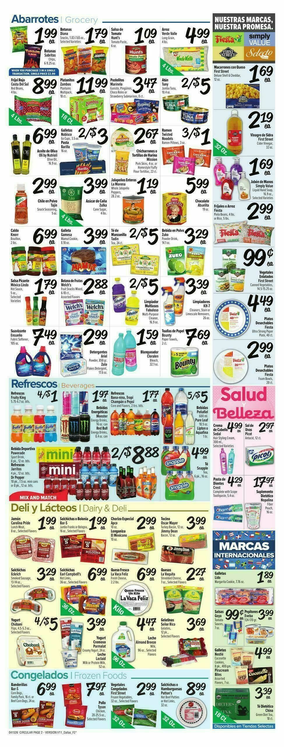 Fiesta Mart Weekly Ad from April 15