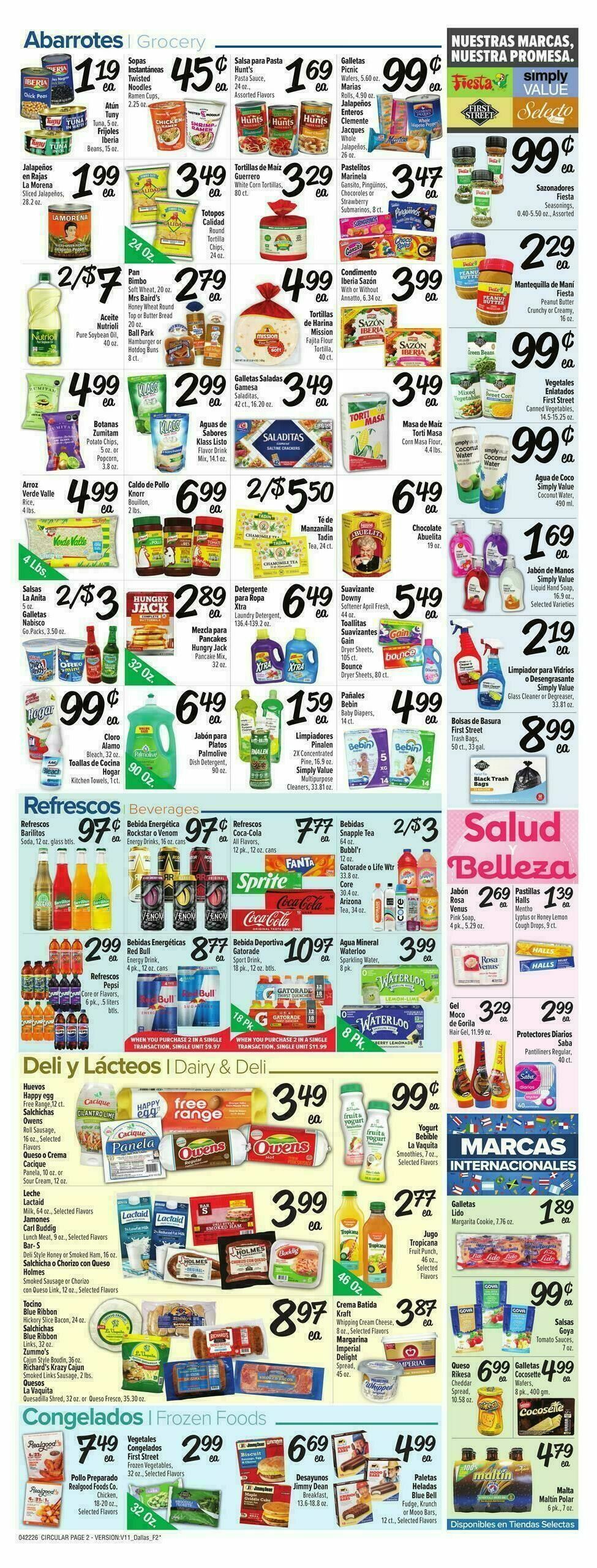 Fiesta Mart Weekly Ad from April 22
