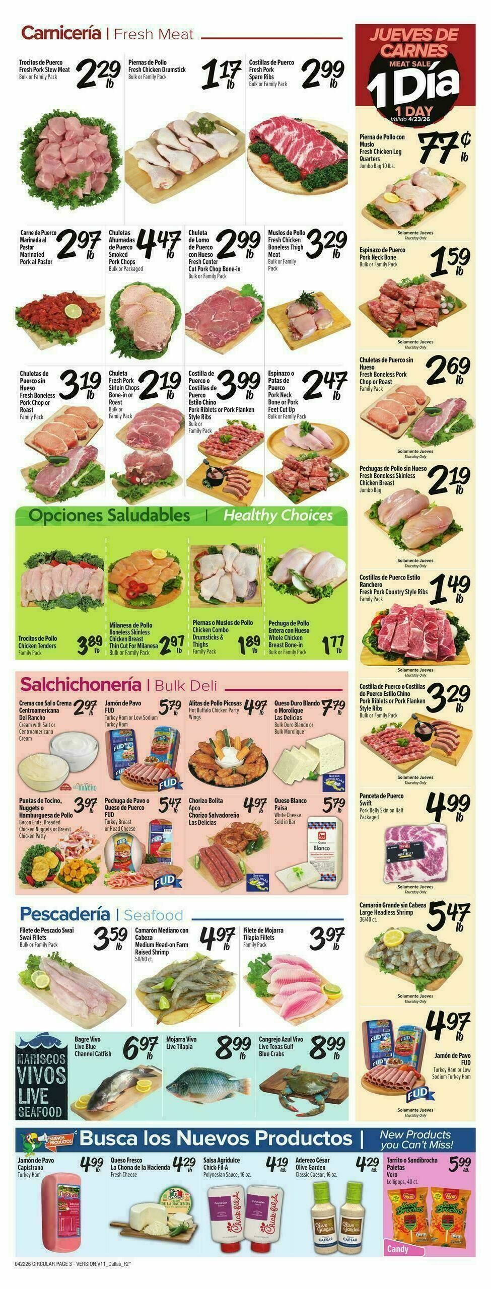 Fiesta Mart Weekly Ad from April 22