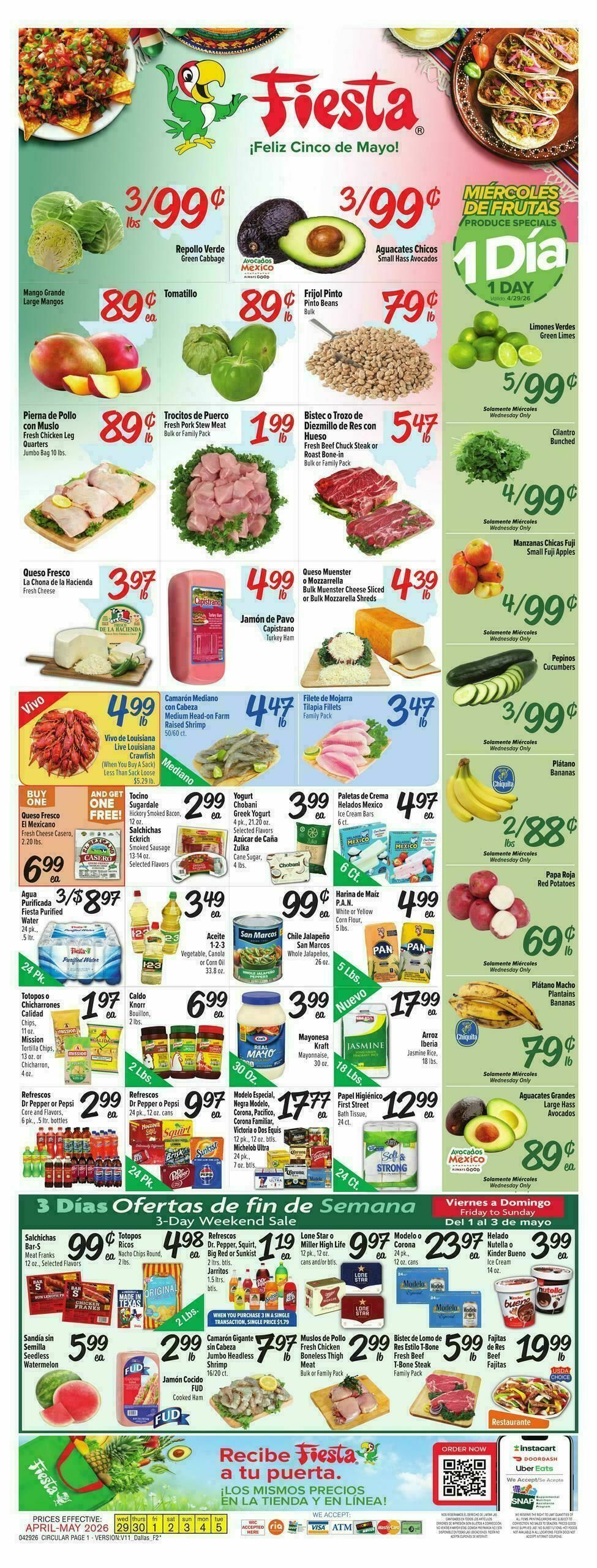 Fiesta Mart Weekly Ad from April 29