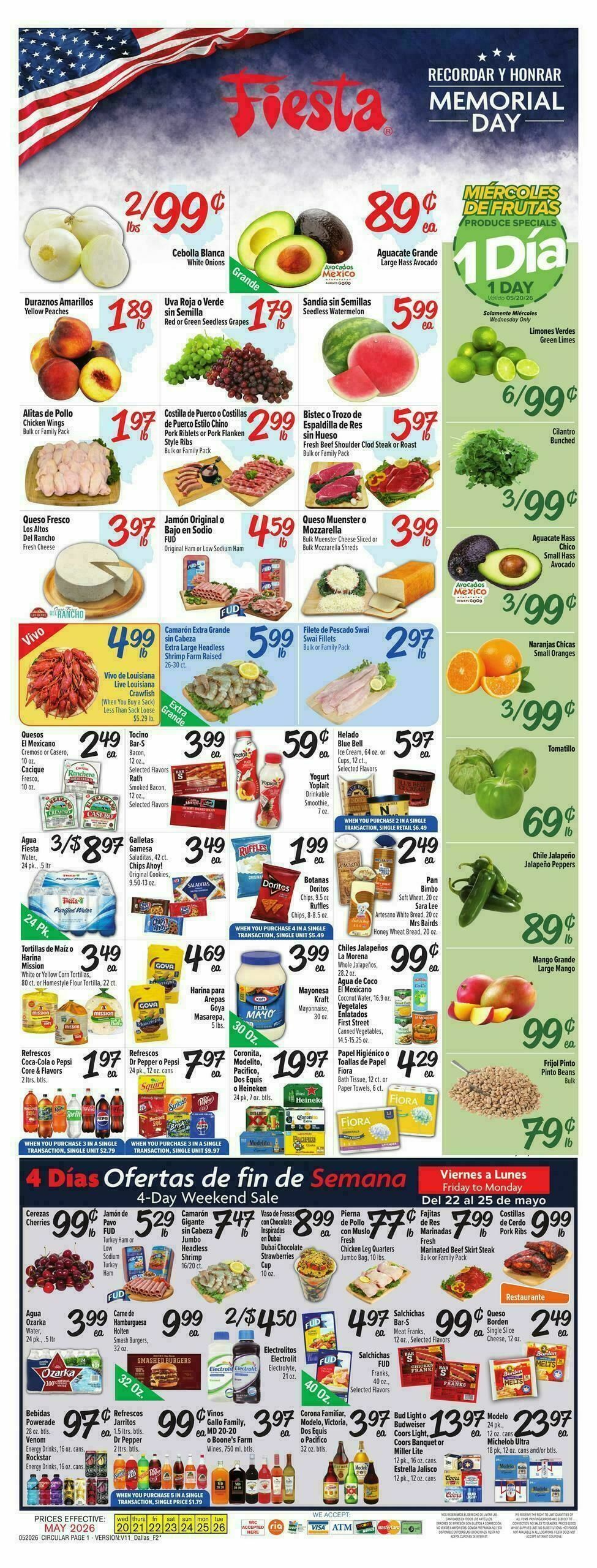 Fiesta Mart Weekly Ad from May 20