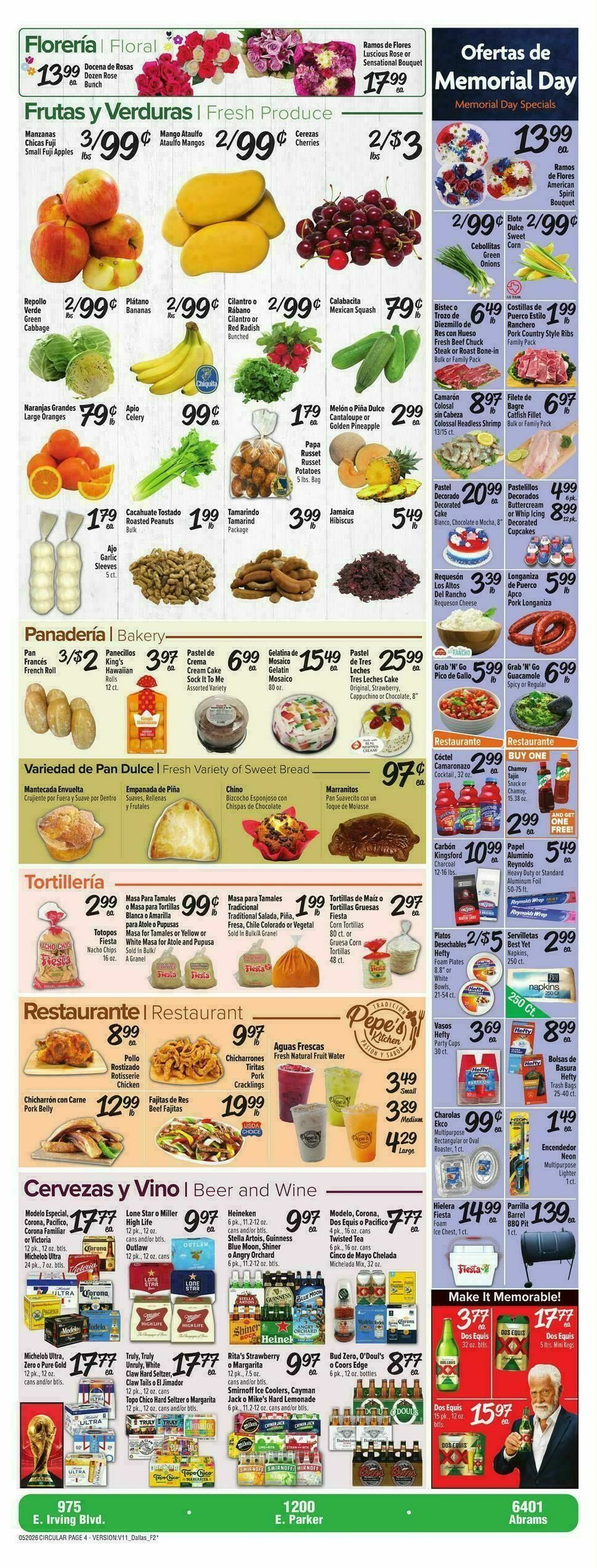 Fiesta Mart Weekly Ad from May 20