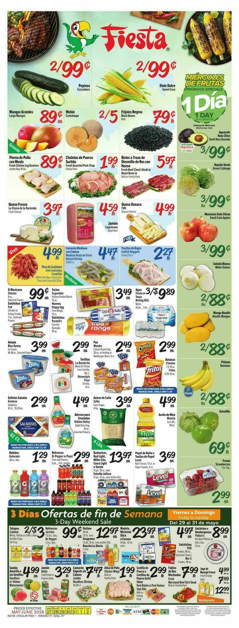 Fiesta Mart Weekly Ad from May 27