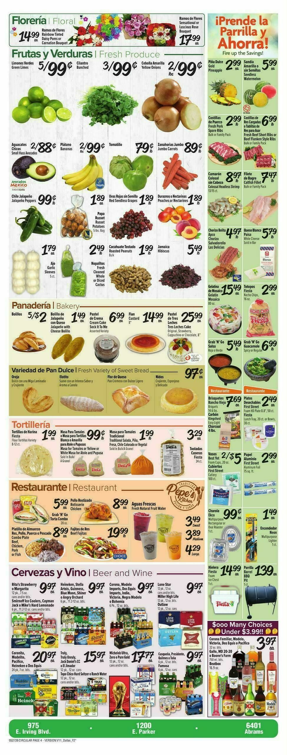 Fiesta Mart Weekly Ad from May 27