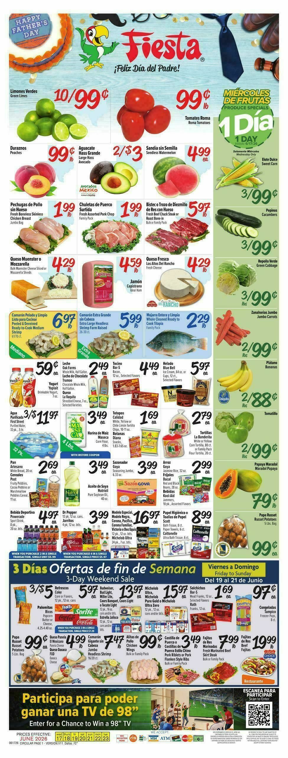 Fiesta Mart Weekly Ad from June 17