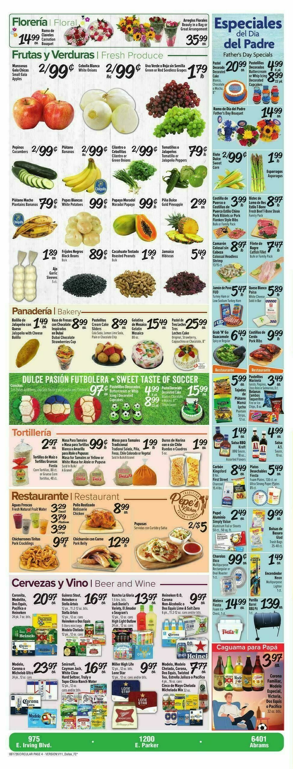 Fiesta Mart Weekly Ad from June 17