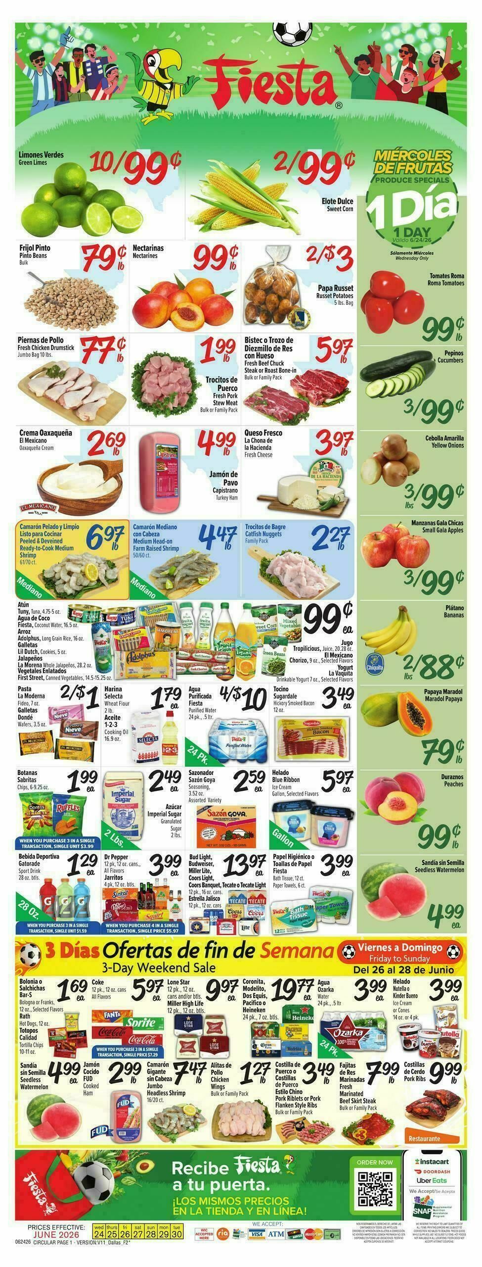 Fiesta Mart Weekly Ad from June 24