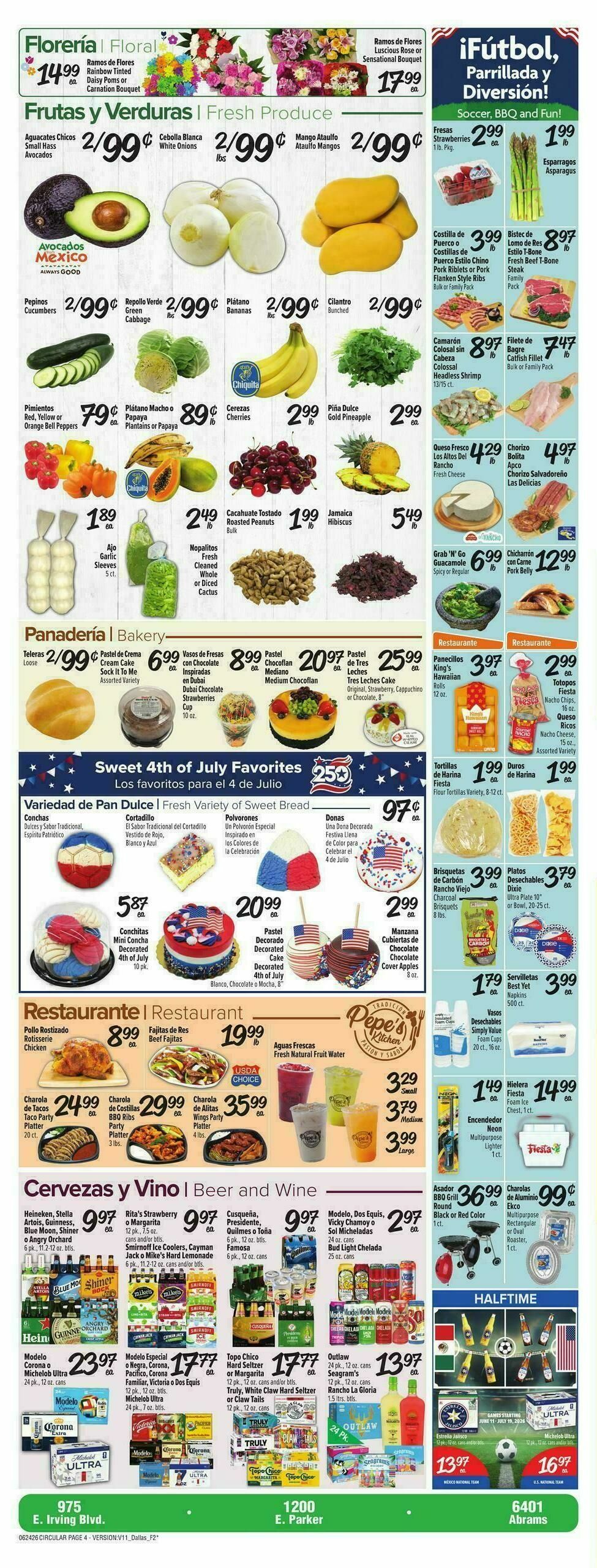 Fiesta Mart Weekly Ad from June 24