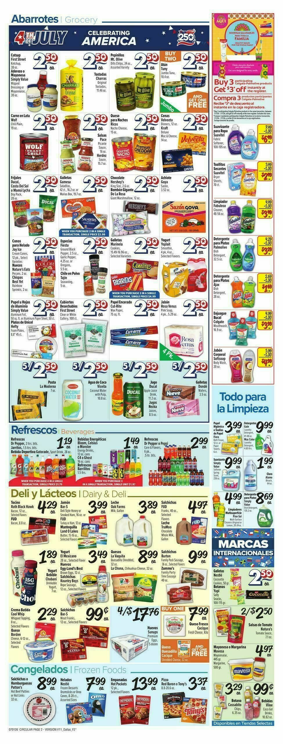 Fiesta Mart Weekly Ad from July 1