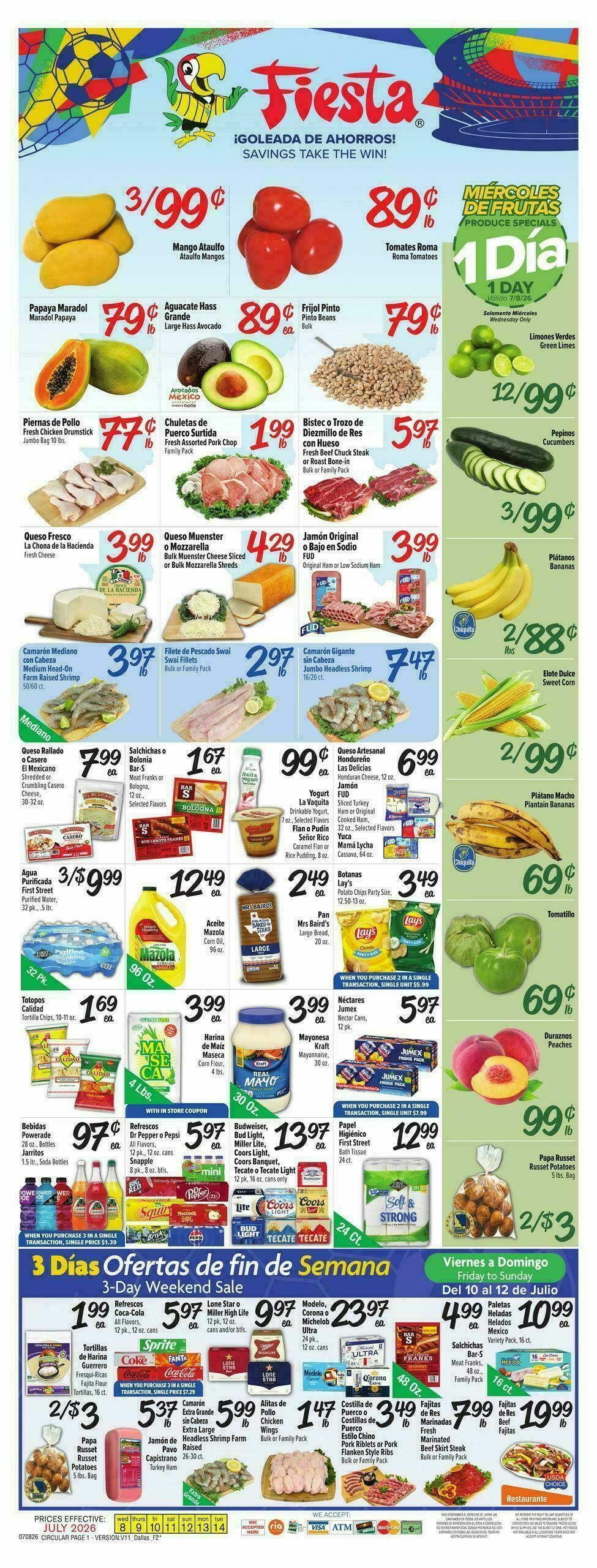 Fiesta Mart Weekly Ad from July 8