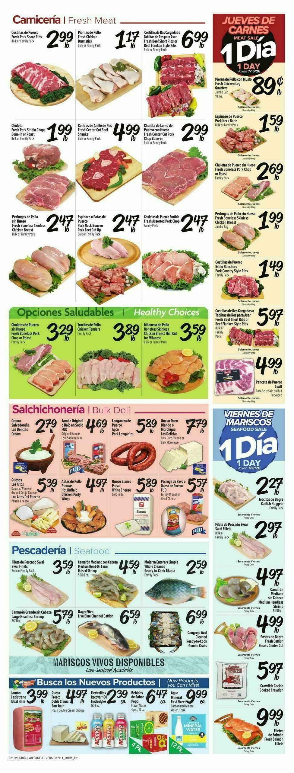 Fiesta Mart Weekly Ad from July 15