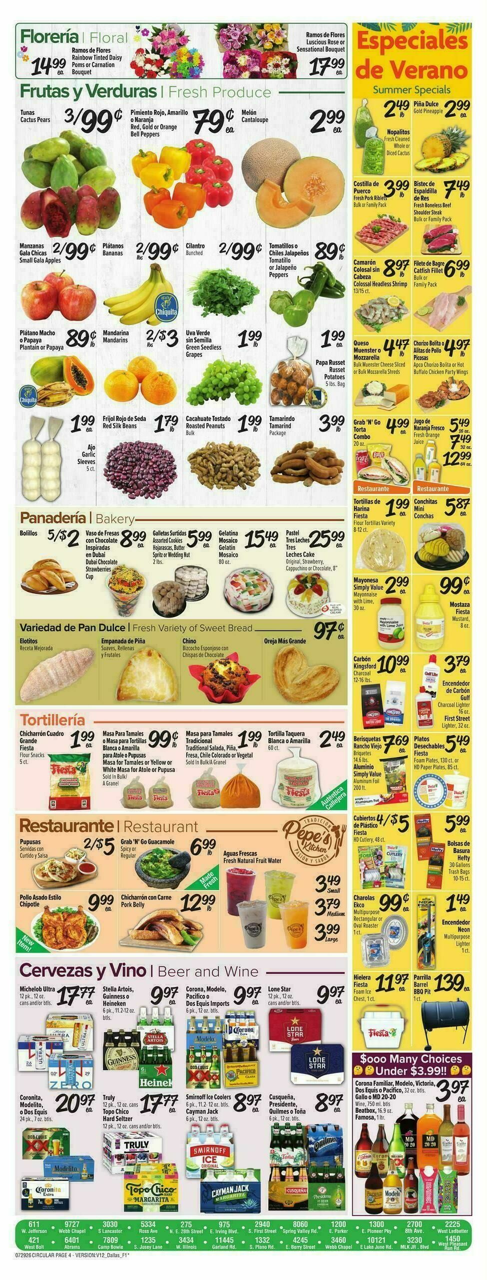 Fiesta Mart Weekly Ad from July 29