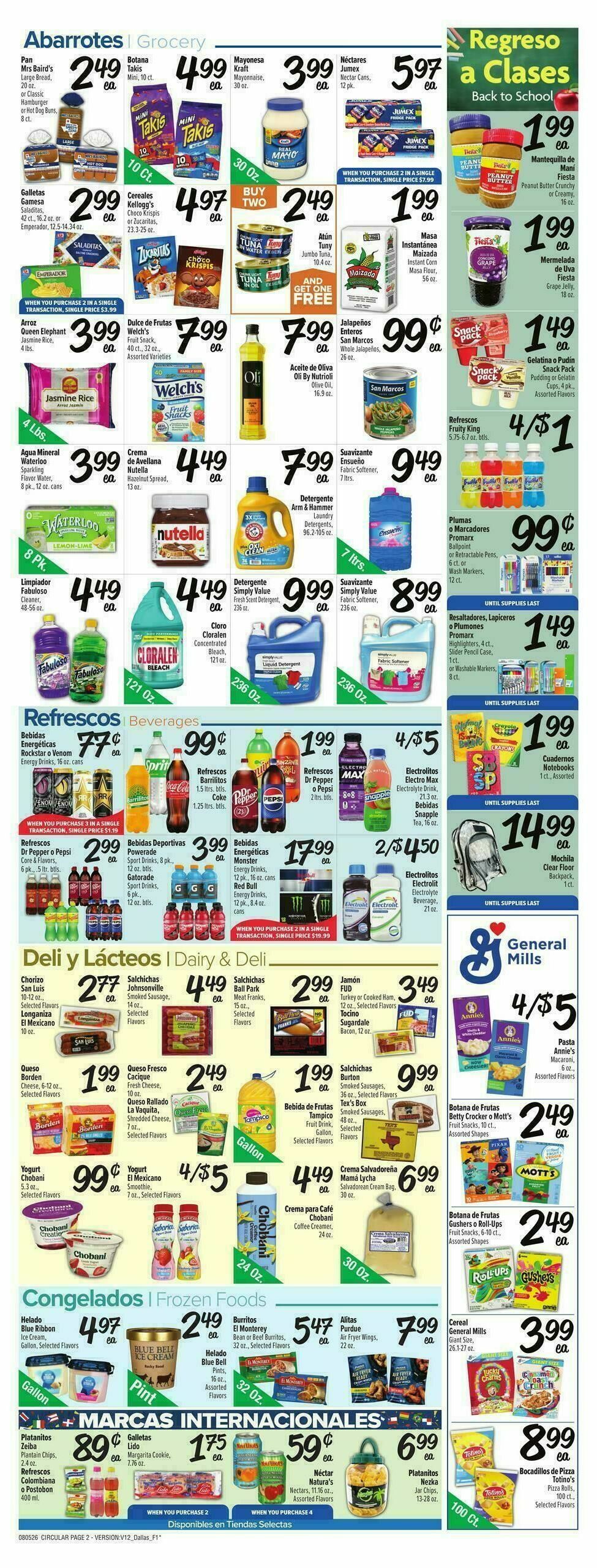 Fiesta Mart Weekly Ad from August 5