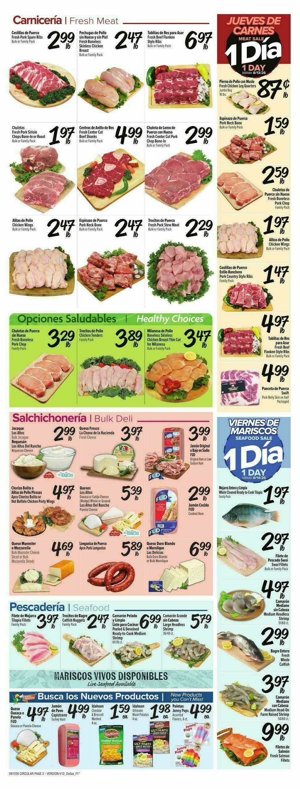 Fiesta Mart Weekly Ad from August 12