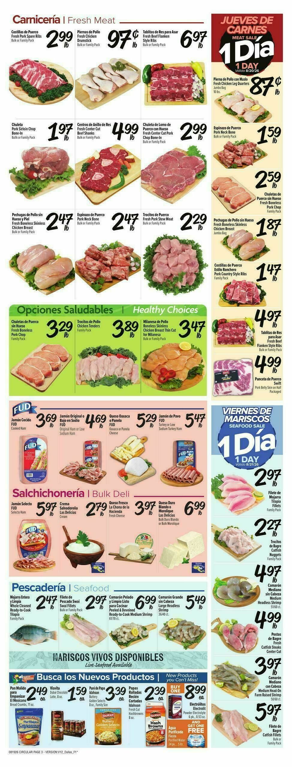 Fiesta Mart Weekly Ad from August 19