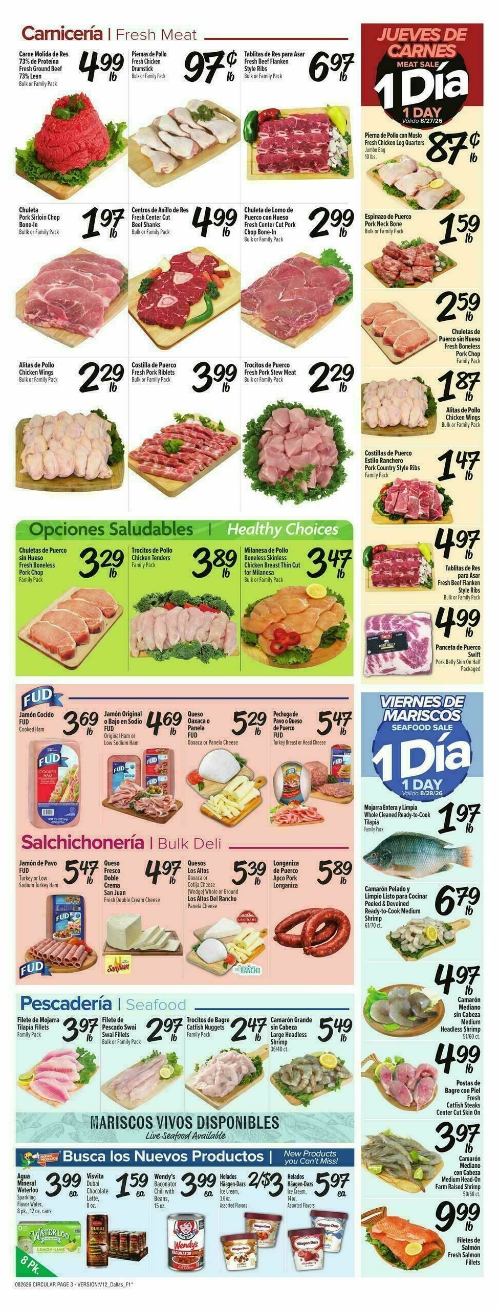 Fiesta Mart Weekly Ad from August 26