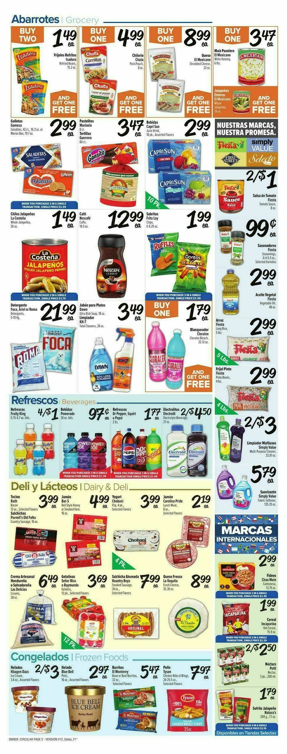 Fiesta Mart Weekly Ad from September 9