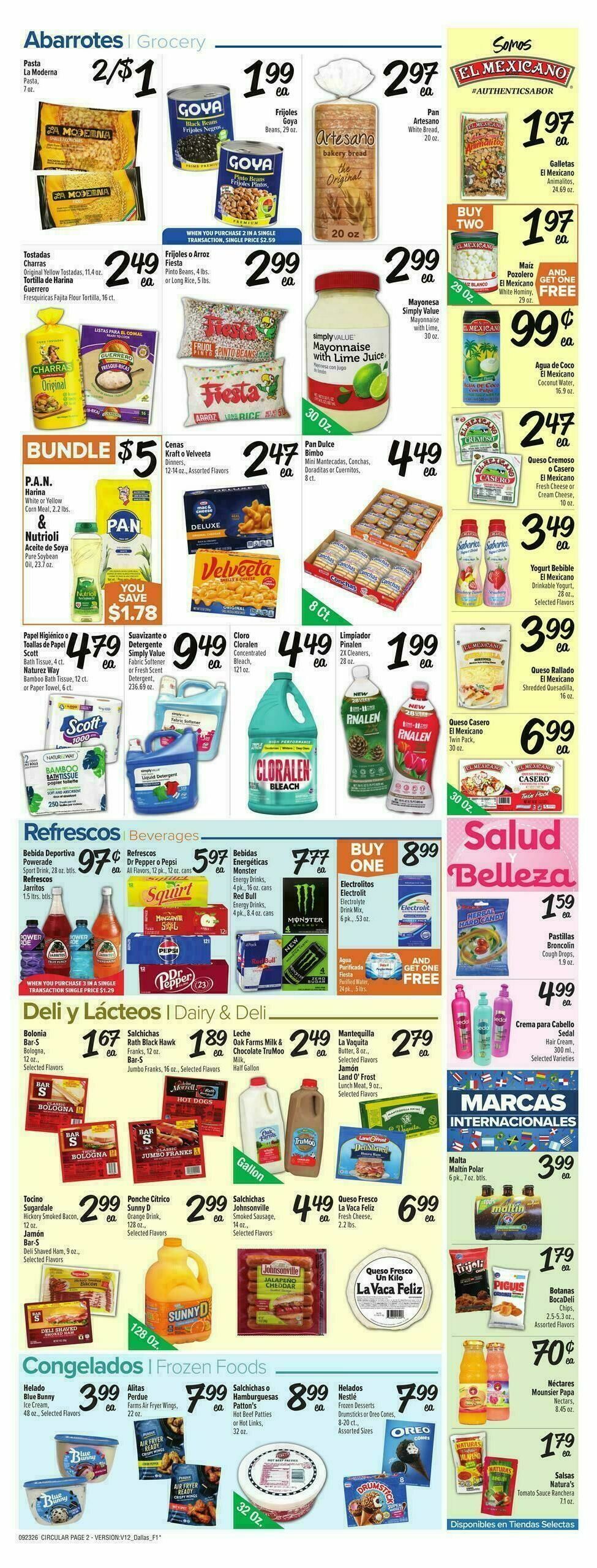 Fiesta Mart Weekly Ad from September 23
