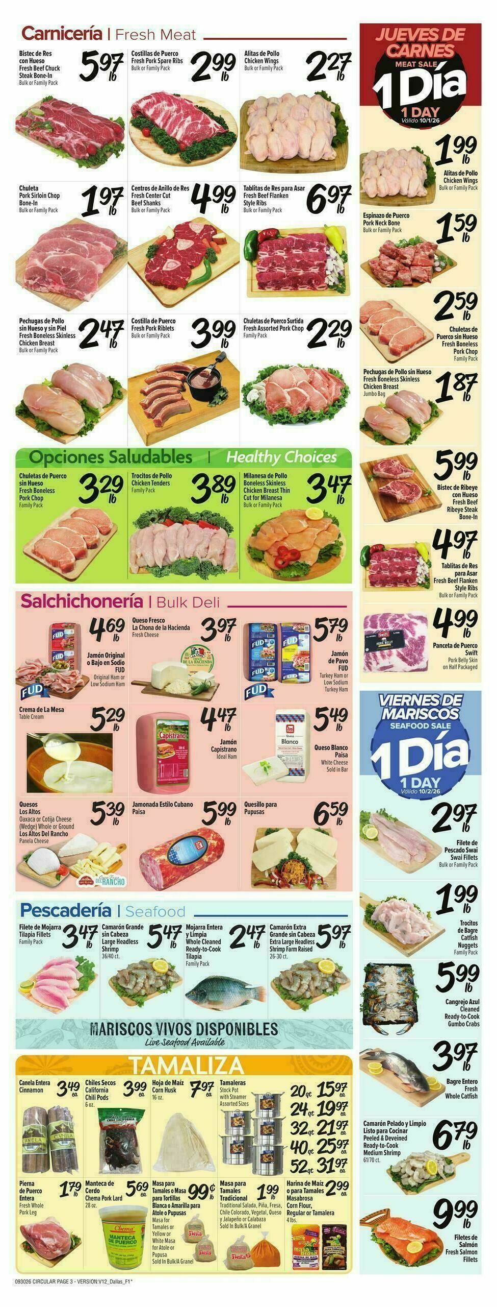 Fiesta Mart Weekly Ad from September 30