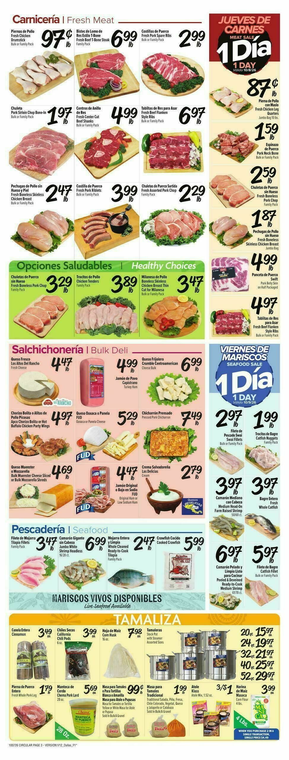 Fiesta Mart Weekly Ad from October 7