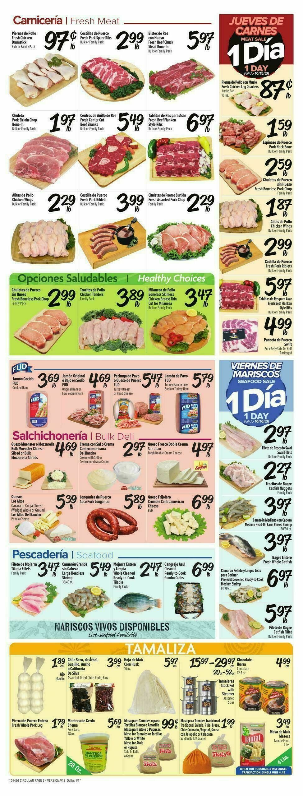 Fiesta Mart Weekly Ad from October 14