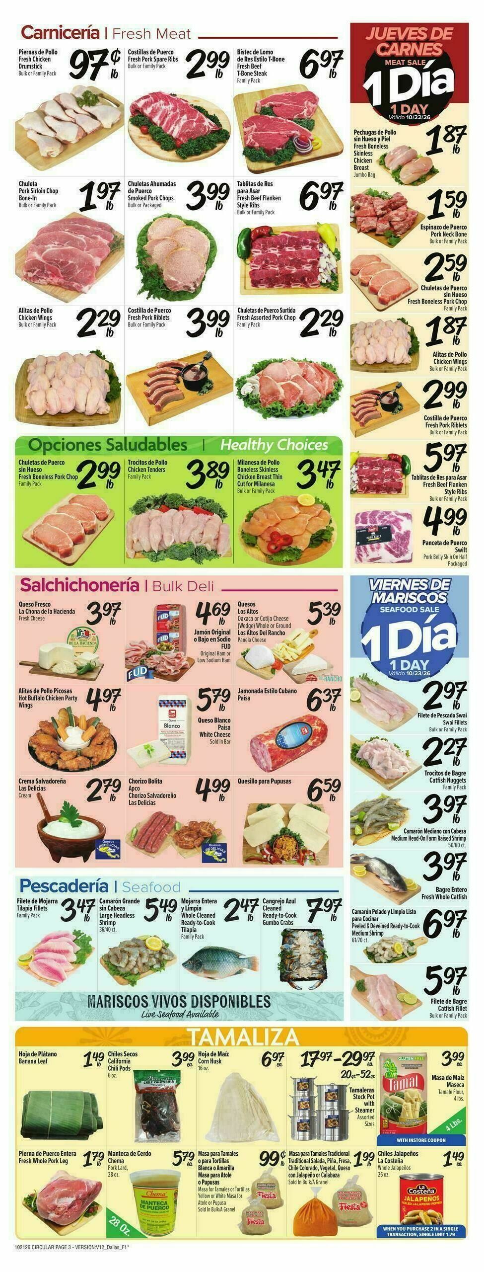 Fiesta Mart Weekly Ad from October 21