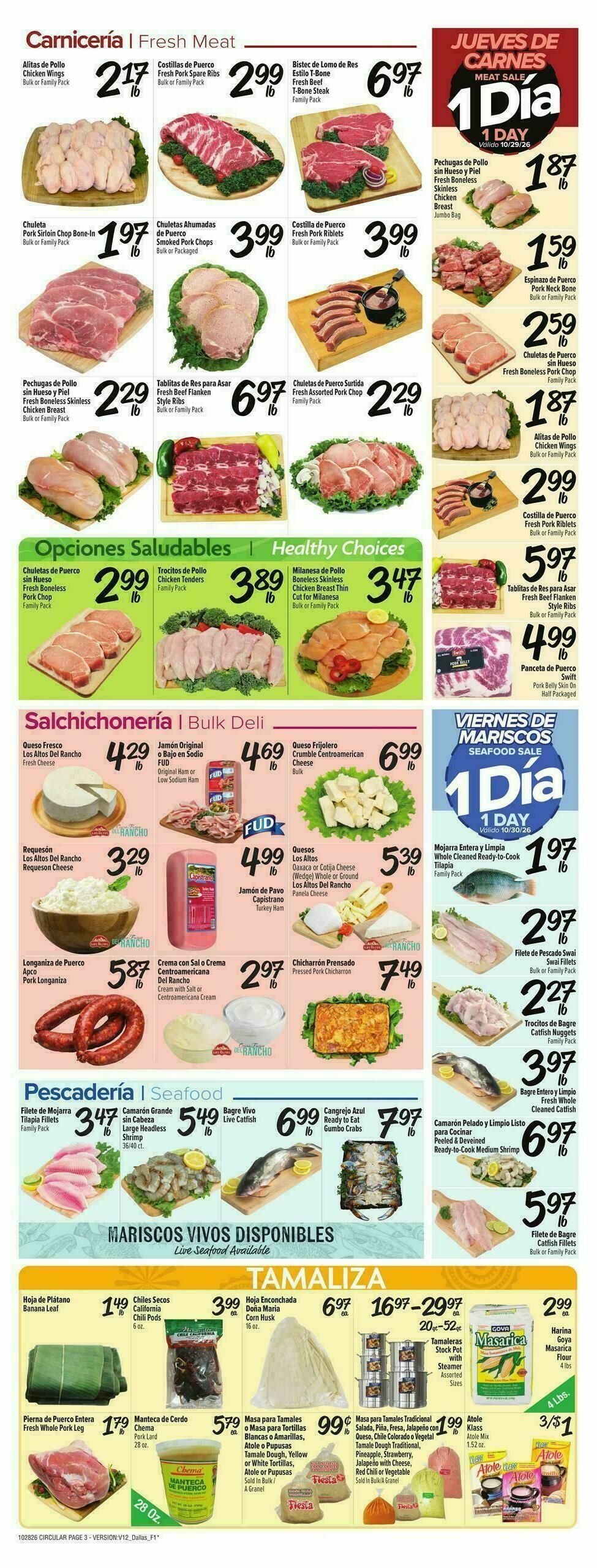Fiesta Mart Weekly Ad from October 28