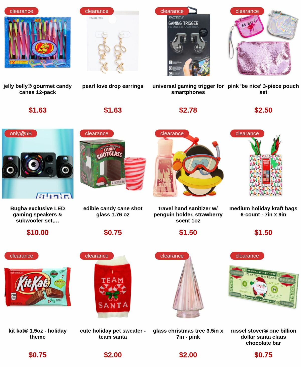 Five Below Clearance Weekly Ad from January 2
