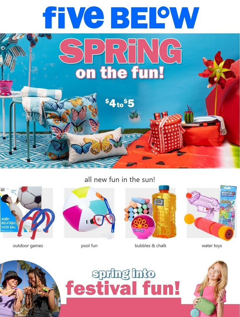 Five Below Weekly Ad from April 20