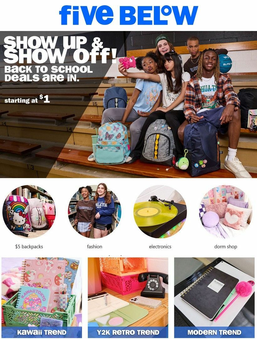 Five Below Weekly Ad from July 18