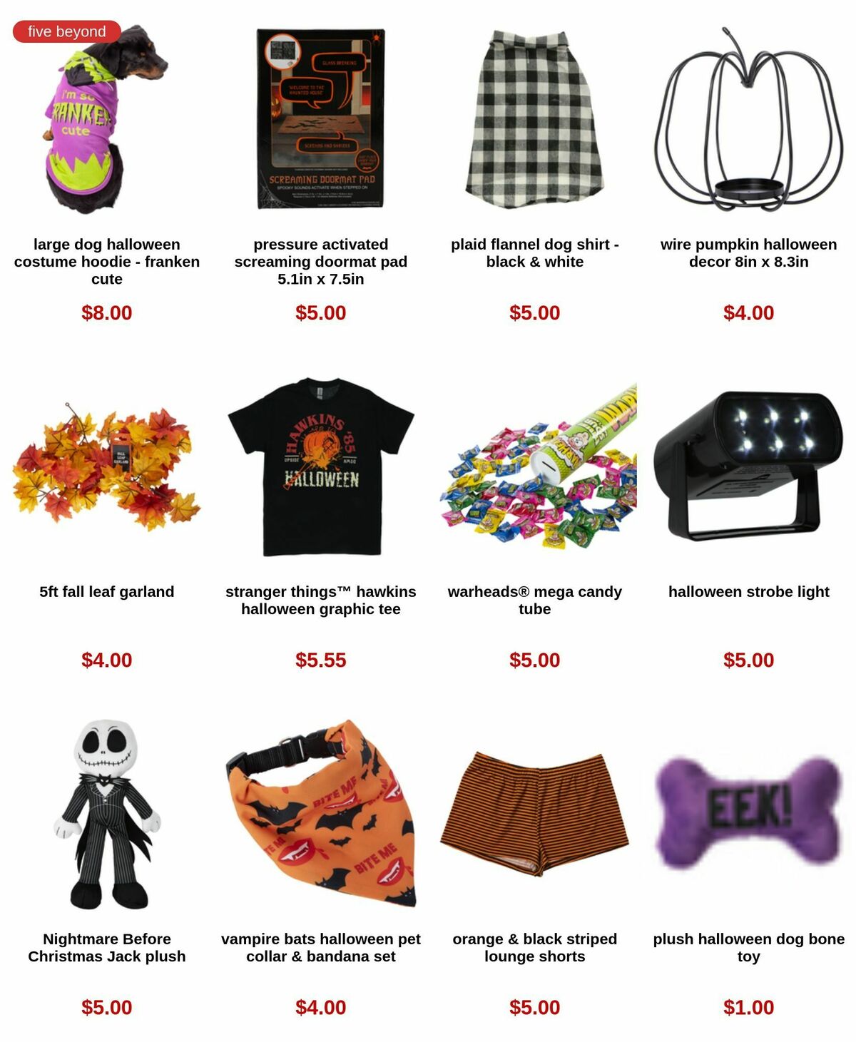 Five Below Halloween Weekly Ad from August 24