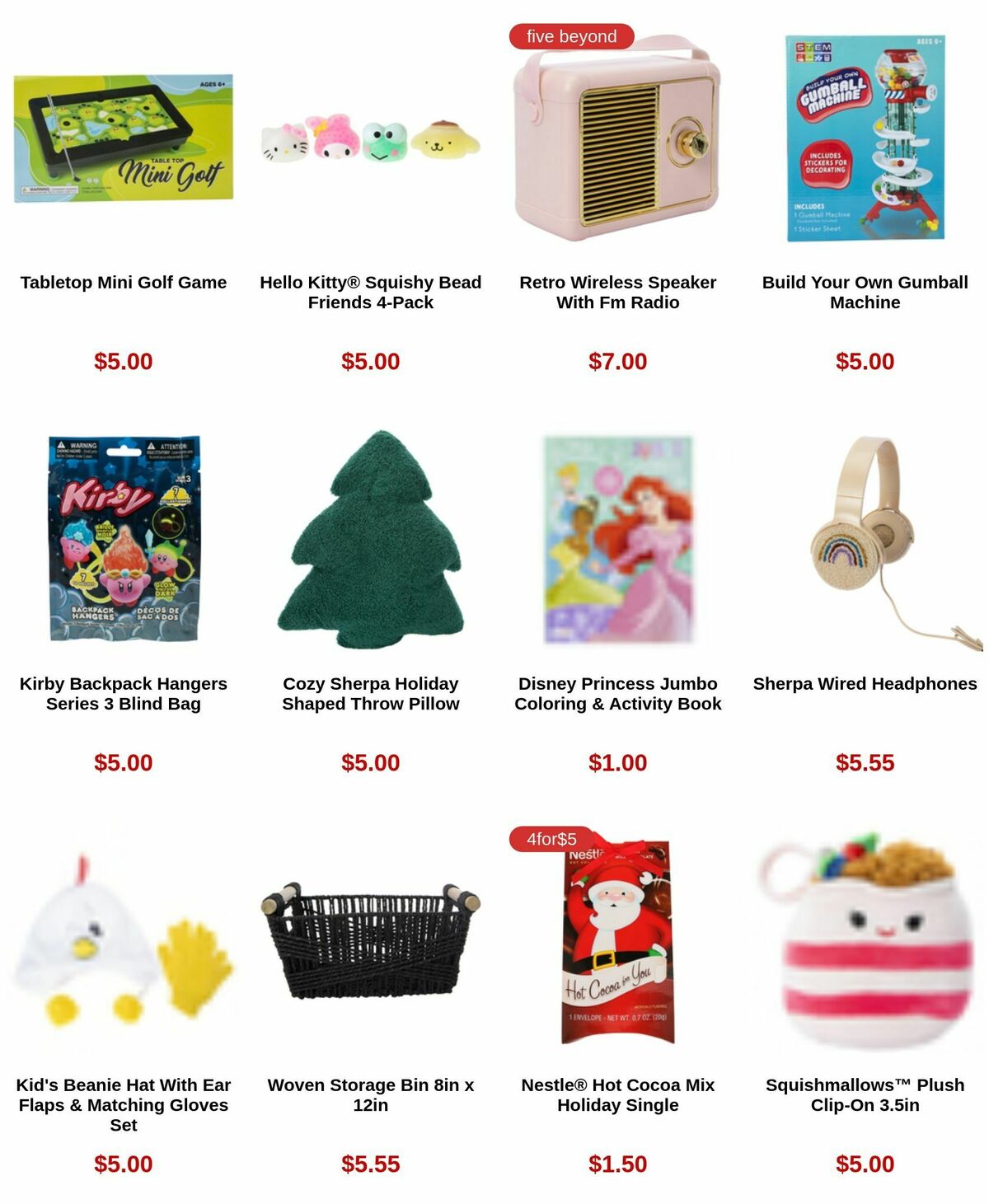 Five Below Black Friday Weekly Ad from November 23