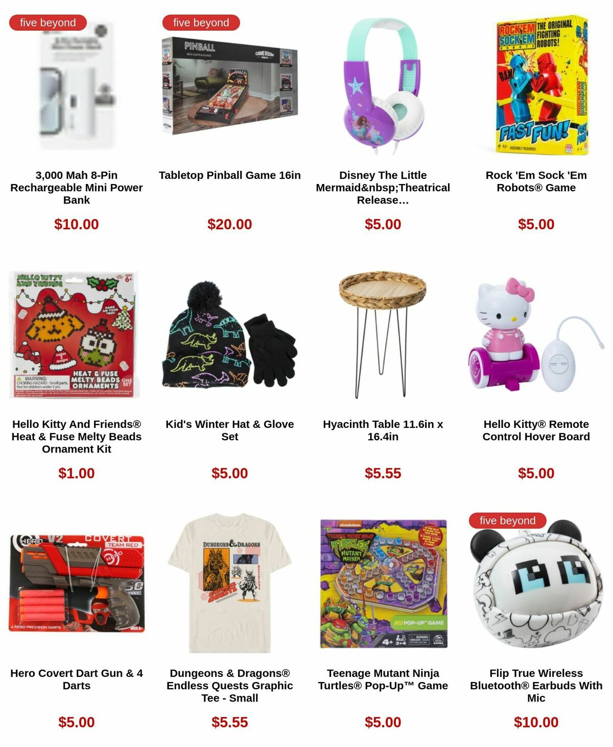 Five Below Black Friday Weekly Ad from November 23